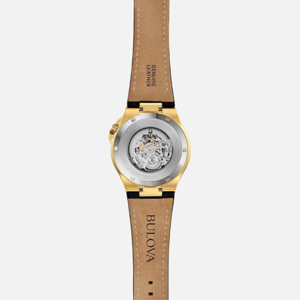 Bulova Maquina Automatic Men's Leather Watch