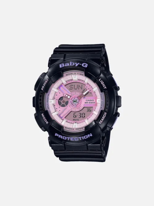 G-Shock BA110PL-1A Mens Resin Band Watch