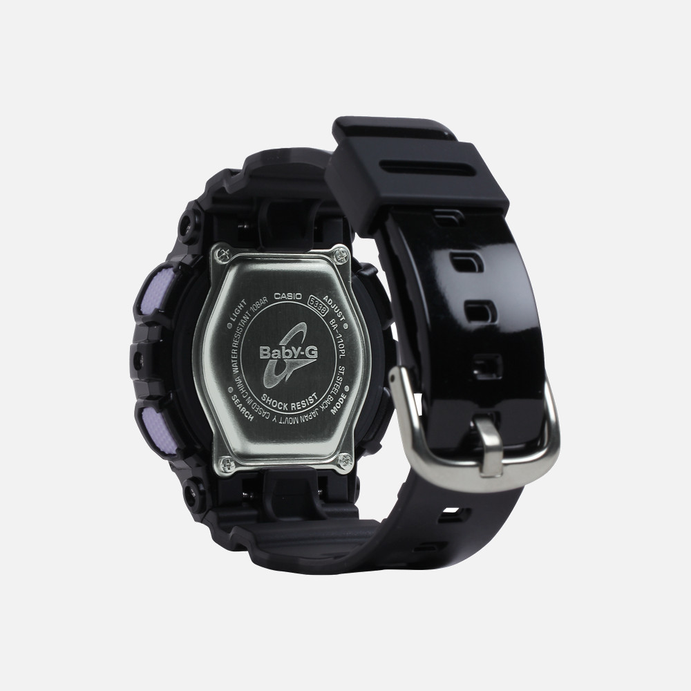 G-Shock BA110PL-1A Mens Resin Band Watch