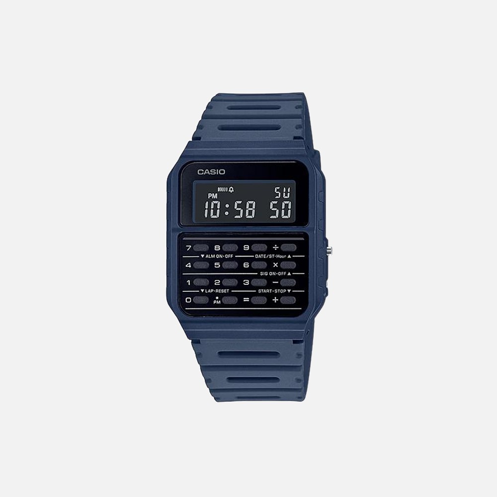 Casio Databank CA-53WF-2V Blue Resin Watch