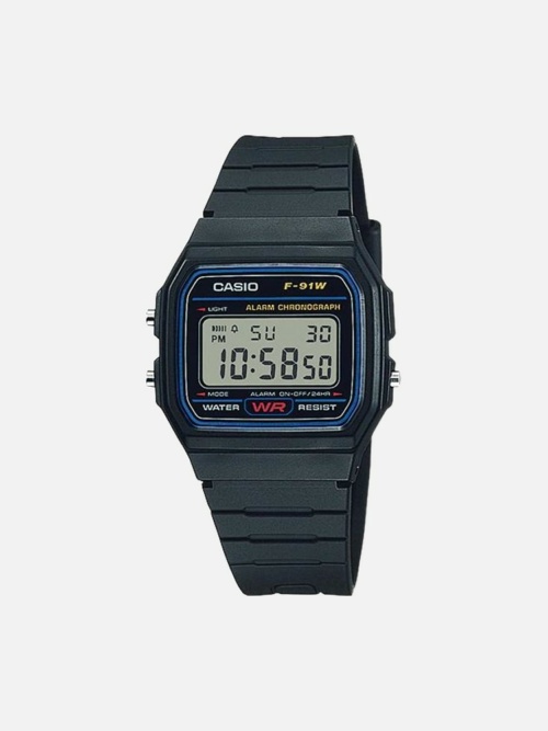 Casio F91W-1 Clasic Black Resin Digital Sport Watch
