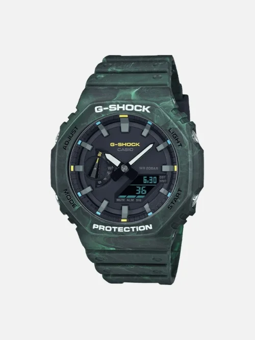 G-Shock GA2100FR-3A green resin analog digital watch
