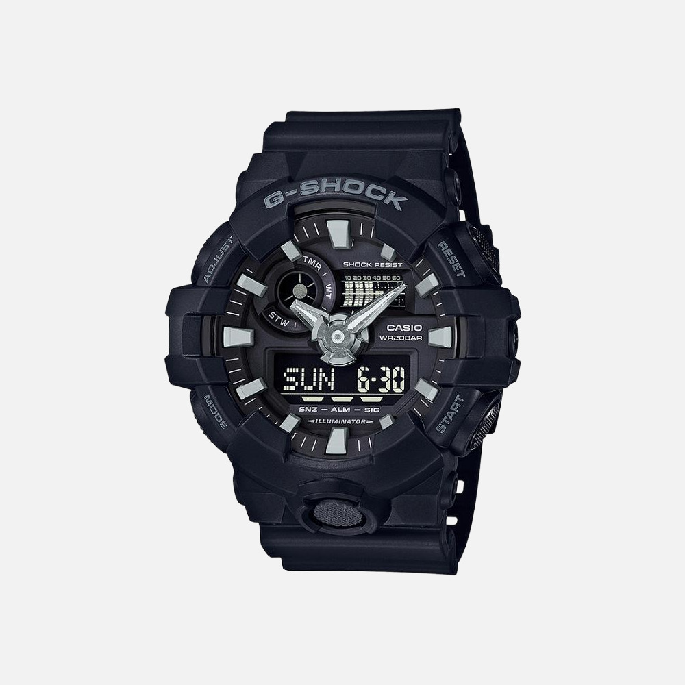G-Shock GA700-1B Black resin Analog-Digital watch