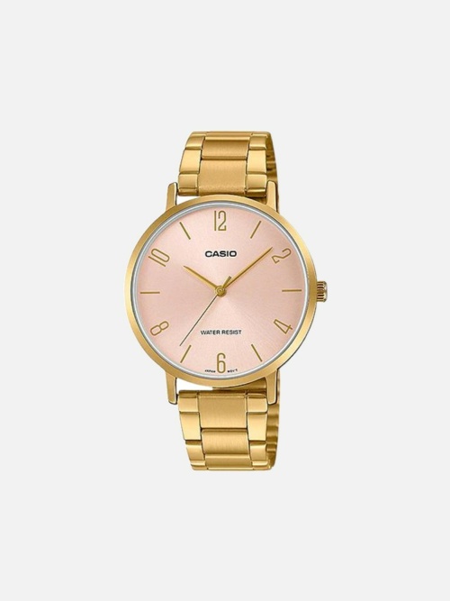 Casio LTP-VT01G-4B Analog Womens Gold Stainless Steel Watch