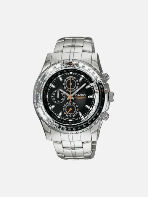 Casio Mens MTP4500D-1AV Dress Silver Stainless Steel Chronograph watch