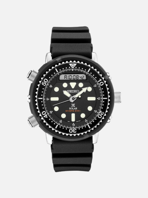 Seiko Prospex SNJ025 Solar “Arnie” Black Dive Watch - REV WATCHES