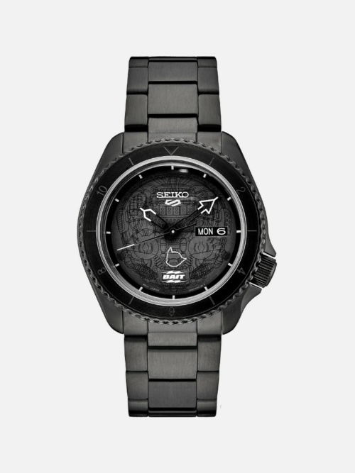Seiko 5 Sports SRPH45 Black Stainless Steel Watch