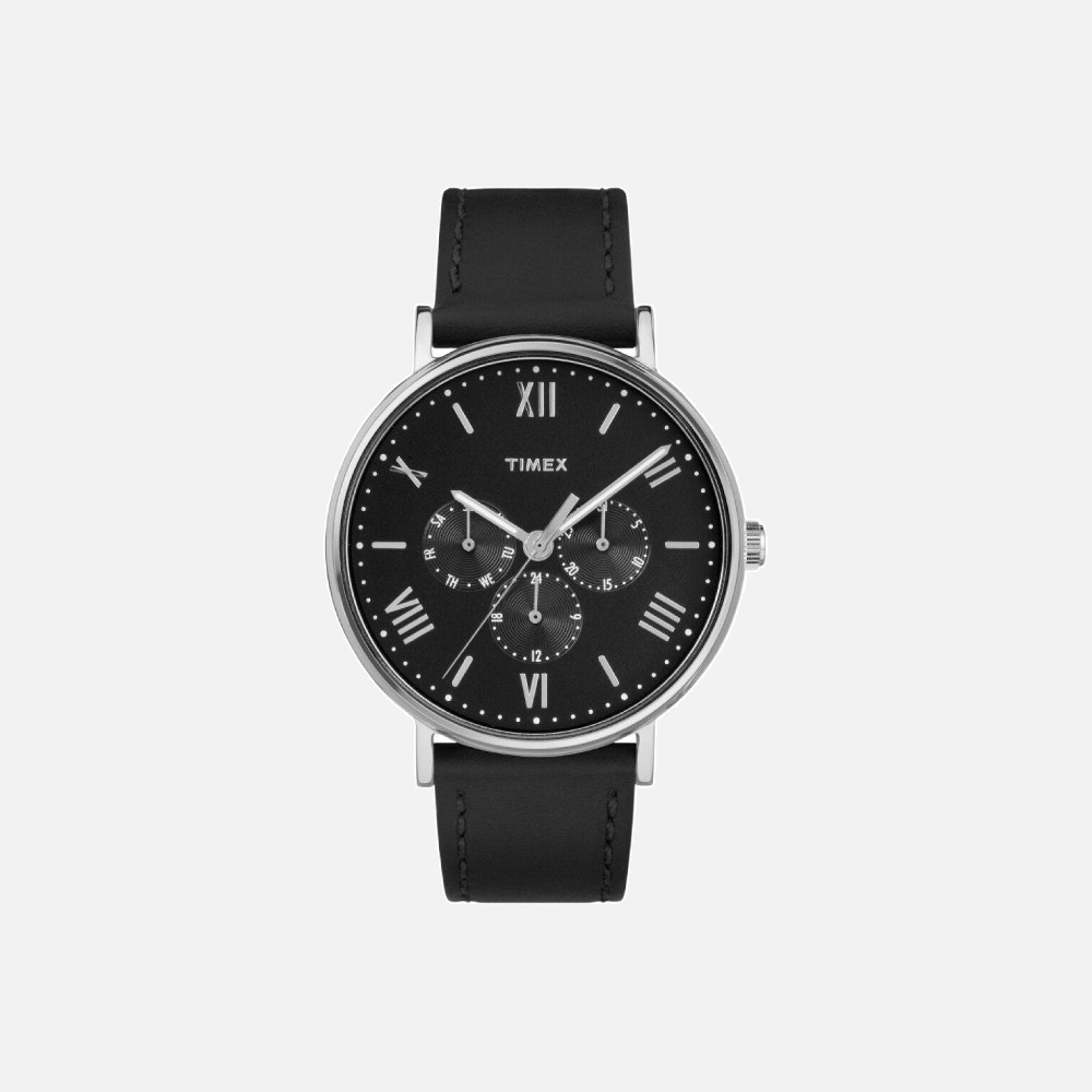 Men's Timex Classic Southview Black Leather Strap Watch TW2R29000