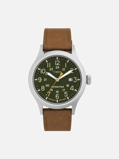 Timex Expedition Scout Date 40mm Brown Leather Band