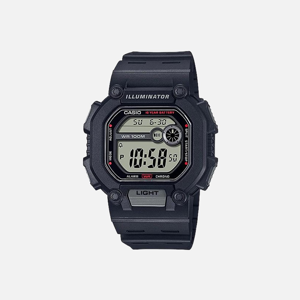 Casio W-737H-1AV Digital Black Resin Watch