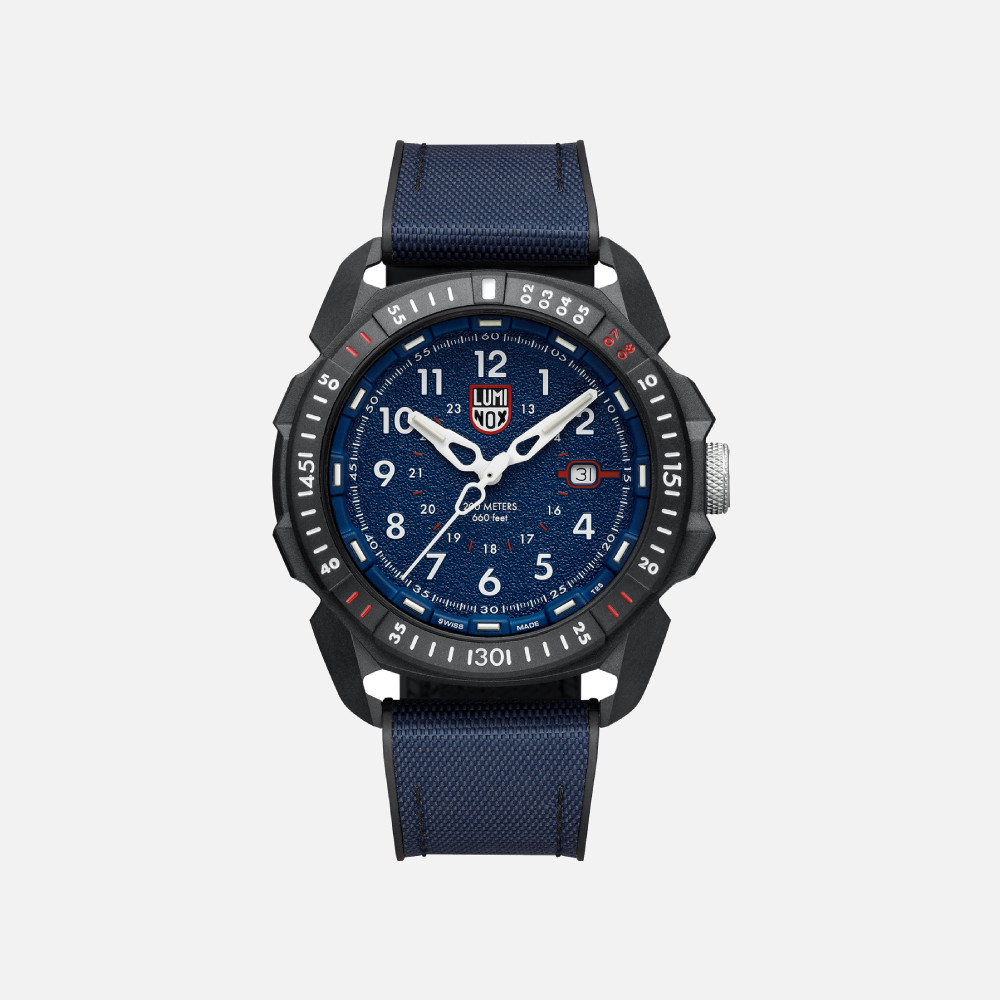 LUM 1000 SERIES 46MM BLUE WHITE DIAL WITH NAVY BLUE STRAP
