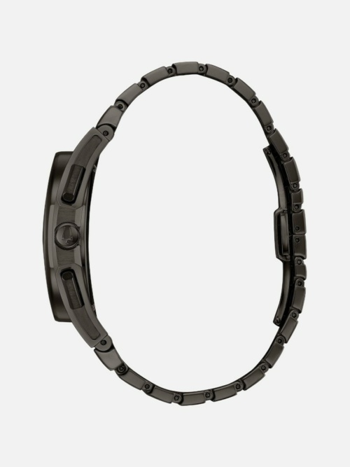 98A206 CURV Dark Grey Chronograph on Stainless Steel Bracelet