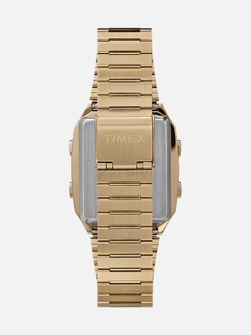 TImex TW2U72500ZV Q Timex Reissue Digital LCA 32.5mm Stainless Steel Bracelet Watch