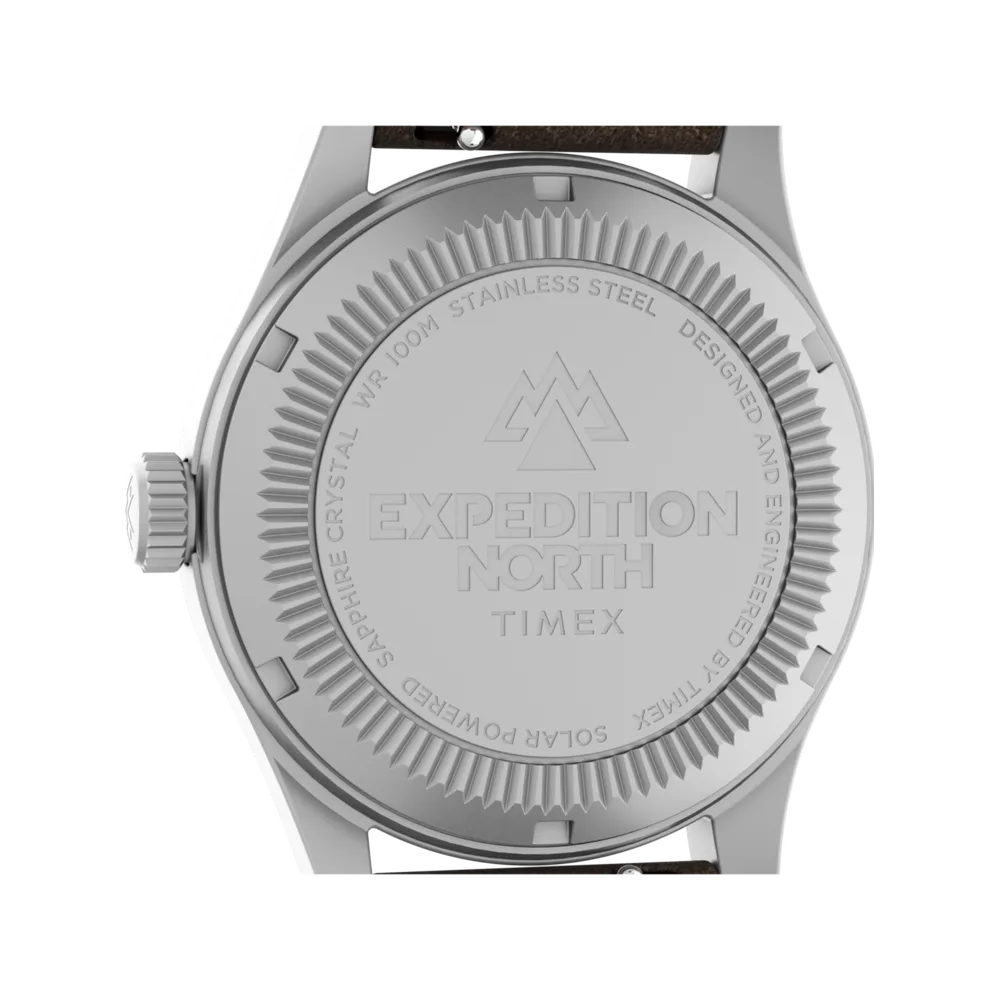 Timex TW2V64200 Expedition Solar 36mm field watch caseback detail