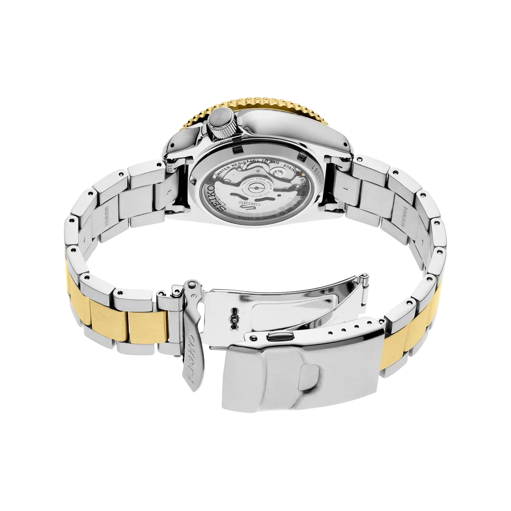 Seiko SRPK22K1 5 Sports exhibition caseback and bracelet view
